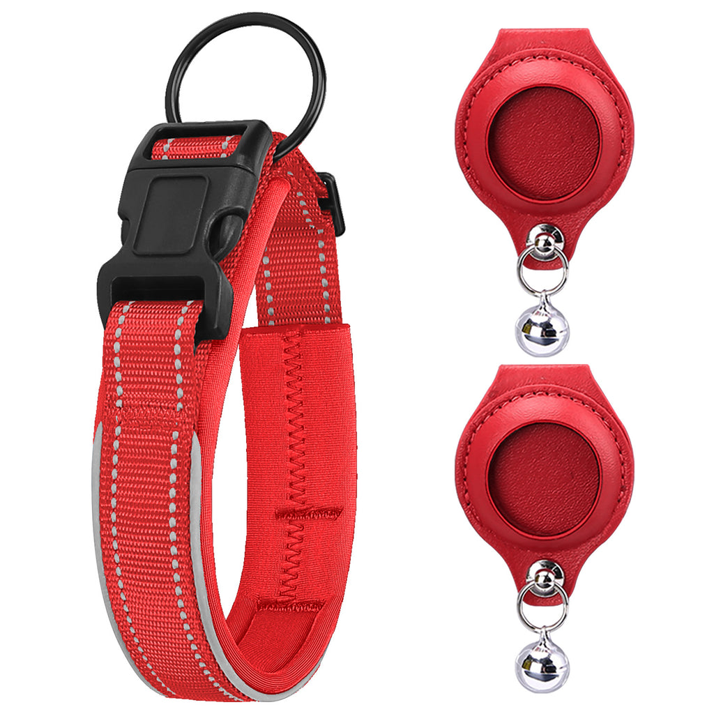 Airtag Tracker With Protective Leather Case For Dogs