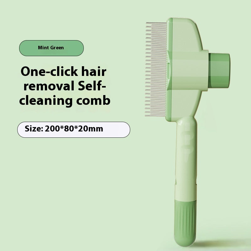 Professional Pet Comb For Dogs And Cats With Release Button Flea