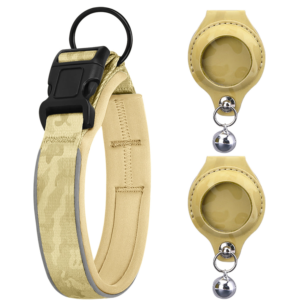 Airtag Tracker With Protective Leather Case For Dogs