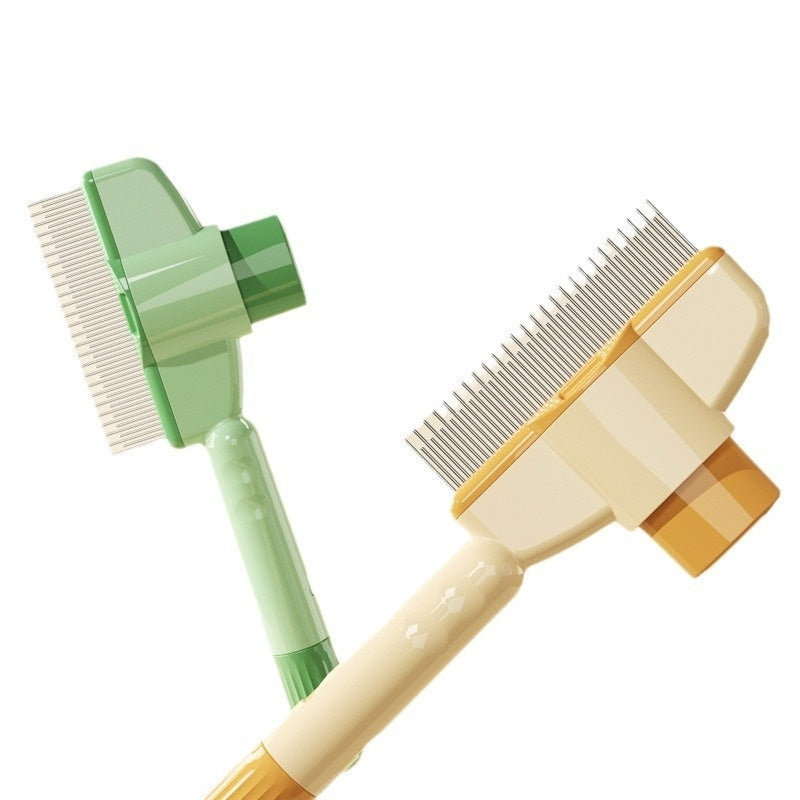 Professional Pet Comb For Dogs And Cats With Release Button Flea