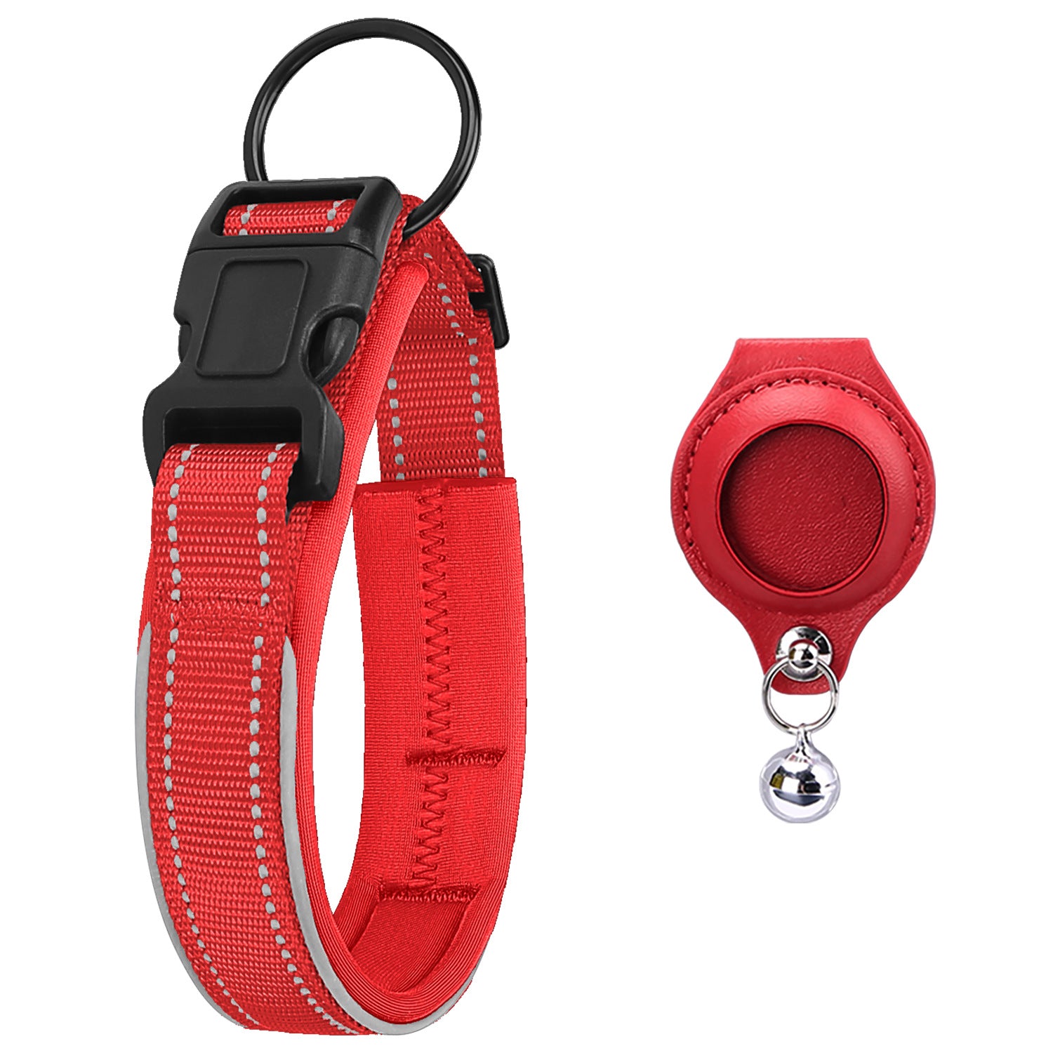 Airtag Tracker With Protective Leather Case For Dogs