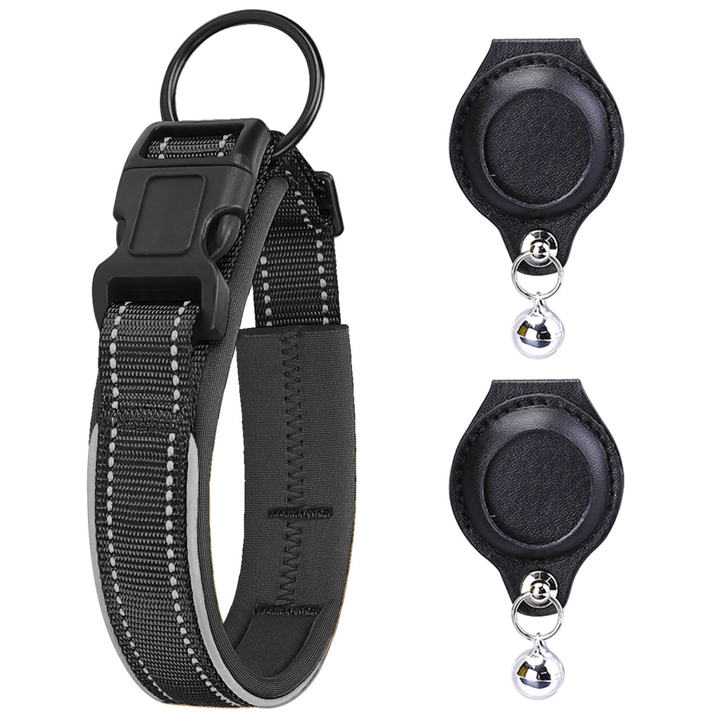 Airtag Tracker With Protective Leather Case For Dogs