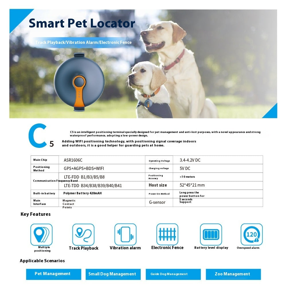 4G Netcom Beidou Locator GPS Tracker For Dogs And Cats