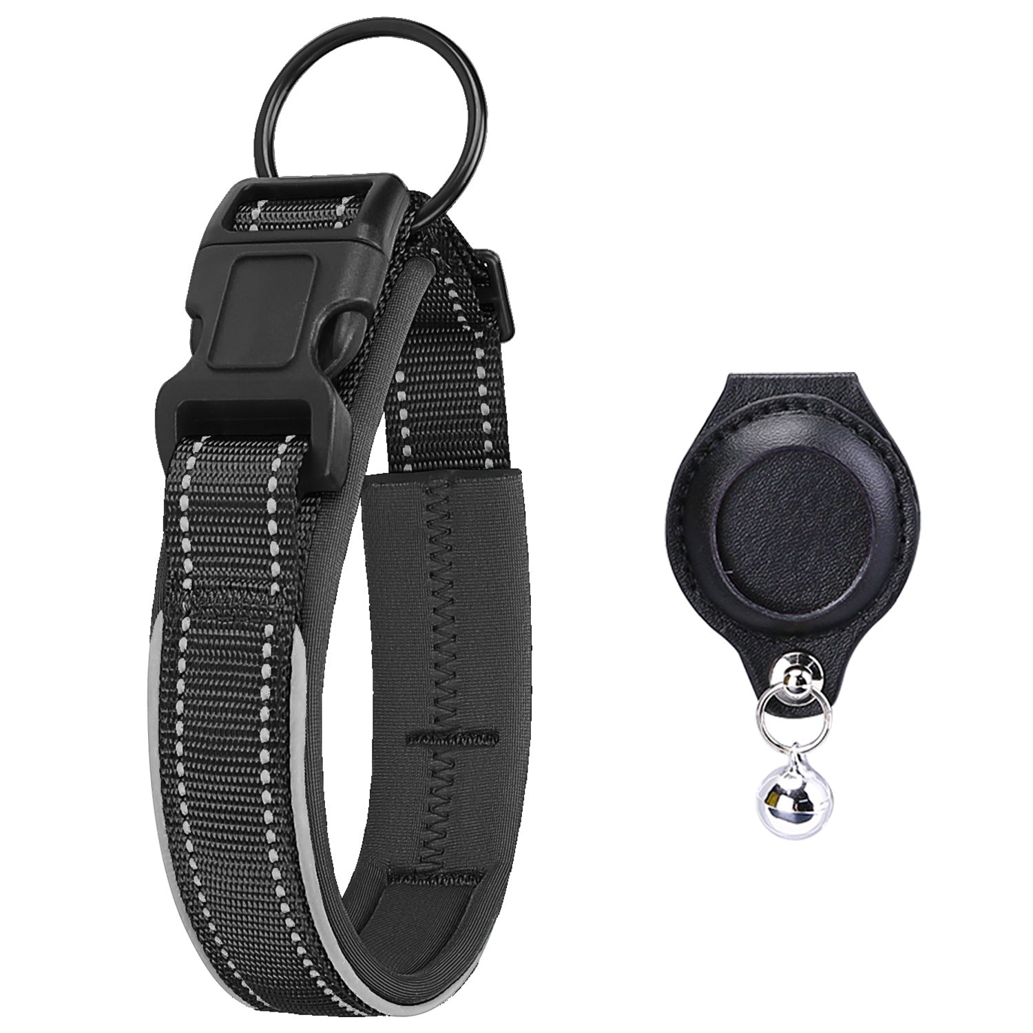 Airtag Tracker With Protective Leather Case For Dogs