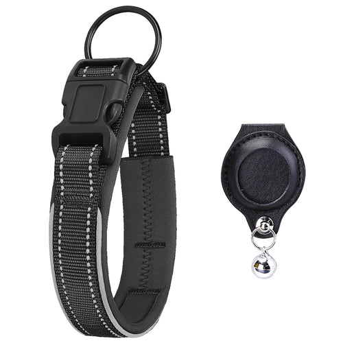 Airtag Tracker With Protective Leather Case For Dogs
