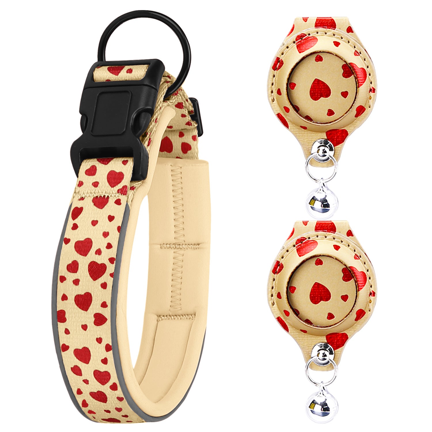 Airtag Tracker With Protective Leather Case For Dogs