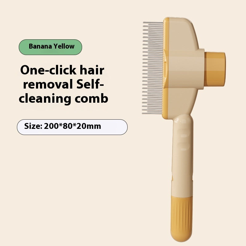 Professional Pet Comb For Dogs And Cats With Release Button Flea