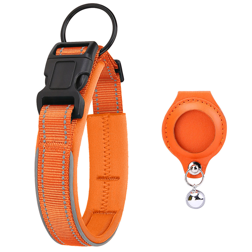 Airtag Tracker With Protective Leather Case For Dogs