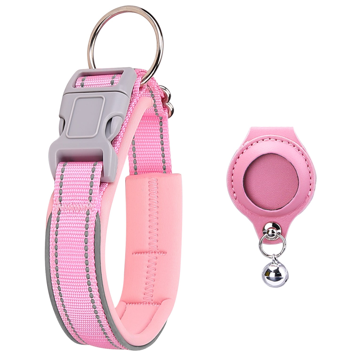 Airtag Tracker With Protective Leather Case For Dogs