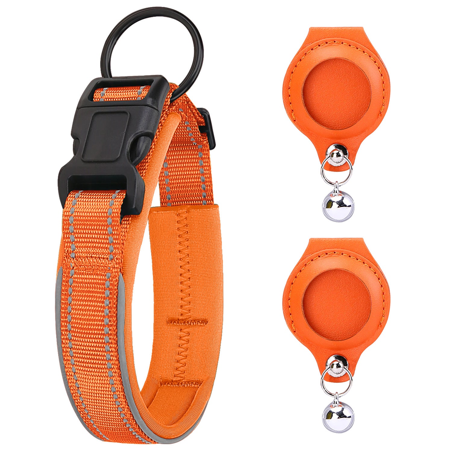 Airtag Tracker With Protective Leather Case For Dogs